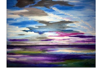Online Acrylic Painting: Abstract Waterscape